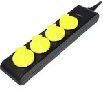 LogiLink LPS212 Steckdosenleiste ohne Schalter Schwarz