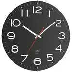 TFA Dostmann 60.3509 Funk Wanduhr 30 mm x 40 mm Schwarz