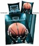 Young Collection 4459233050 - Basketball Bettw&auml;sche, 80x80 cm + 135x200 cm, 100%