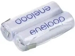 Panasonic eneloop Reihe F1x2 Akkupack 2x Mignon (AA) Z-L&ouml;tfahne NiMH 2.4V 1900 mAh