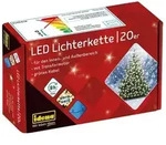 Idena Lichterkette 20 LED warmwei&szlig; 8h Timer 3,9m