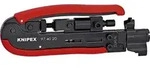 Knipex 97 40 20 SB Kompressionswerkzeug Geeignet f&uuml;r F-Stecker, BNC-Stecker,