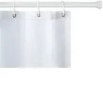 Teleskop-Duschstange Wei&szlig; &Oslash; 2 cm, 110 - 185 cm, aus rostfreiem Aluminium