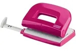 Locher E 210 fresh, bis 10 Blatt fresh pink/grau, Anschlagschiene