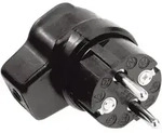 Kalthoff 919171 Schutzkontakt-Winkelstecker Gummi 250V Schwarz IP44