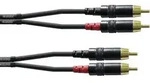 Cordial CFU1,5CC Audio Adapterkabel [2x Cinch-Stecker - 2x Cinch-Stecker] 1.50m