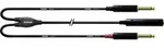 Cordial CFY 0,3 KPP Audio Y-Adapter [1x Klinkenbuchse 6.35 mm - 2x Klinkenstecker
