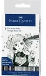 Faber-Castell Tuschestifte Pitt Artist Pens Manga Basic, 8er Etui