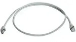 Teleg&auml;rtner 100008826 RJ45 Patchkabel CAT 6a S/FTP 7.50m Grau Flammwidrig, mit
