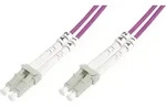 Digitus DK-2533-01-4 Glasfaser LWL Anschlusskabel 1.00 m Violett [1x LC-Stecker - 1x