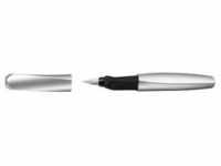 Pelikan Füller Twist Silver Feder M, Rechts- und Linkshänder