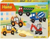 Hama&reg; B&uuml;gelperlen Midi - Geschenkpackung Baufahrzeuge - 1 Stiftplatte Brummi,