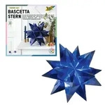 folia Bastelset Bascetta Stern &Oslash;30cm 115g/m2 blau 20x20cm 32 Blatt