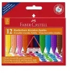 Faber-Castell Kreide Jumbo Grip radierbar, 12er Set