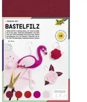 Folia Bastelfilz TON IN TON MIX, 150g/m2, 20x30cm, 10 Blatt, rot