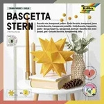 Folia Bascetta-Stern Set, TRANSPARENTPAPIER 115g/m2, 15x15cm, 32 Blatt, gelb