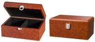 Schachfigurenbox, Wurzelholzoptik, 240 x 155 x 115 mm