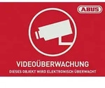 ABUS AU1420 Warnaufkleber Video&uuml;berwachung Sprachen Deutsch (B x H) 14.8 mm x 10.5
