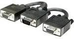 Manhattan VGA Y-Kabel VGA 15pol. Stecker, VGA 15pol. Buchse, VGA 15pol. Buchse 0.15 m