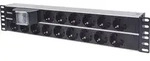 Intellinet 714051 19 Zoll Netzwerkschrank-Steckdosenleiste 2 HE