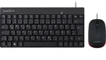 Perixx PERIDUO-212 USB Tastatur, Maus-Set Deutsch, QWERTZ Schwarz, Rot