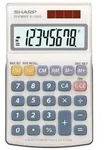 Sharp EL-250 S Taschenrechner Wei&szlig;, Blau Display (Stellen): 8 solarbetrieben,