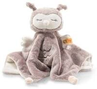 Steiff 241857 - Ollie Eule Schmusetuch, rosabraun/beige, Pl&uuml;sch, 26 cm