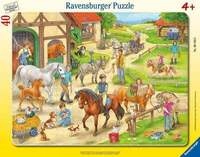 Rahmenpuzzle Ravensburger Auf dem Pferdehof 40 Teile