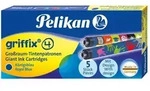 Pelikan Tintenpatronen griffix&reg; Gro&szlig;raum k&ouml;nigsblau, bunt bedruckt 5er Set