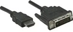 Manhattan DVI / HDMI Adapterkabel DVI-D 24+1pol. Stecker, HDMI-A Stecker 3.00 m