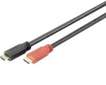 Digitus HDMI Anschlusskabel HDMI-A Stecker, HDMI-A Stecker 20.00 m Schwarz