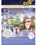Folia Adventskalender Bastelset Winterlandschaft, 24 Stanzb&ouml;gen in 25x33cm,...
