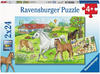 Puzzle Ravensburger Auf dem Pferdehof 2 X 24 Teile