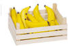 Goki Bananen in Holzkiste Stiege für Kaufladen, Holz