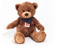 Teddy Hermann 91366 - Teddy braun, sitzend, 38 cm, Pl&uuml;schtier, B&auml;r