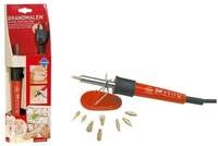 Brandmalkolben mit 9 Aufs&auml;tzen Euro Stecker 230V/30W