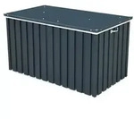 Metall Garten Ger&auml;tebox Kiste Kissenbox 585 L