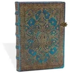 Hardcover Notizbuch Azurblau, Midi, Liniert