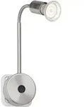 Brilliant Loona LED-Steckdosenlampe LED GU10 3W Edelstahl