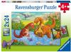Puzzle Ravensburger Spielende Dinos 2 X 24 Teile
