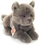 Teddy Hermann 91831 - Kart&auml;user Katze liegend, Katzen, Pl&uuml;schtier, Stofftier,...
