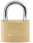 Burg W&auml;chter 3021 Vorh&auml;ngeschloss 50.00 mm verschieden schlie&szlig;end Messing