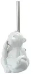 WC-Garnitur Mod. Monkey Quiet Wei&szlig; Keramik, B&uuml;rstenkopf auswechselbar