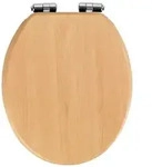 WC-Sitz Mod. Buche Natur, MDF, mit Absenkautomatik