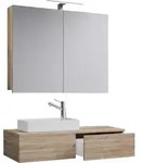 3-tlg G&auml;ste WC Waschplatz Waschtisch Gudas Schrank