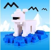 Blox 1000 blaue 4er Steine lose