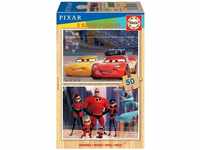 Educa - Pixar Filme 2x50 Teile Puzzle, Spielwaren