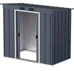 Metall Ger&auml;tehaus 203x113 Gartenhaus Schiebet&uuml;r
