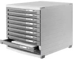 HAN CONTUR 1510-19 Schubladenbox Lichtgrau DIN A4, DIN B5, DIN C4 Anzahl der