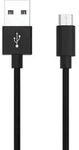 Ansmann USB-Kabel USB 2.0 USB-A Stecker, USB-Micro-B Stecker 2.00 m Schwarz